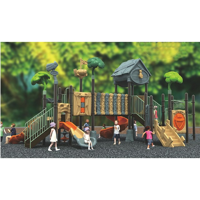 Große Kinder im Freien spielen Baumhaus-Spielplatzgeräte (ML-2000101)