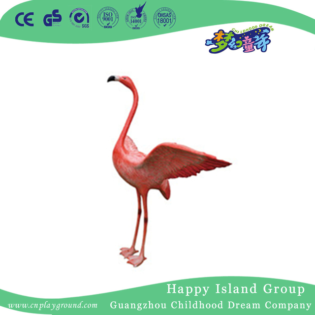 FRP mittlere Giraffen-Tierskulptur im Freien für Vergnügungspark (HHK-12803)