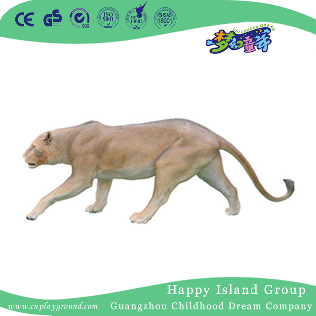 Park Outdoor Rapid Animal Leopard FRP Skulptur (HHK-12804)