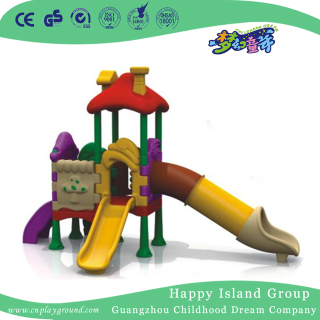 Indoor Cute Kids Plastic Small Slide Spielplatz (WZY-473-34)