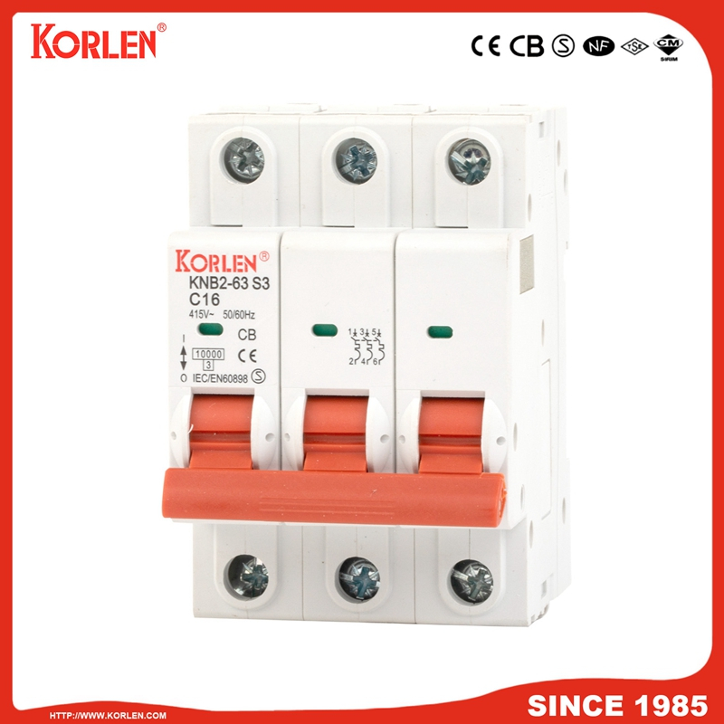 KNB2-63-S3 Miniature Circuit Breaker 3P,4P