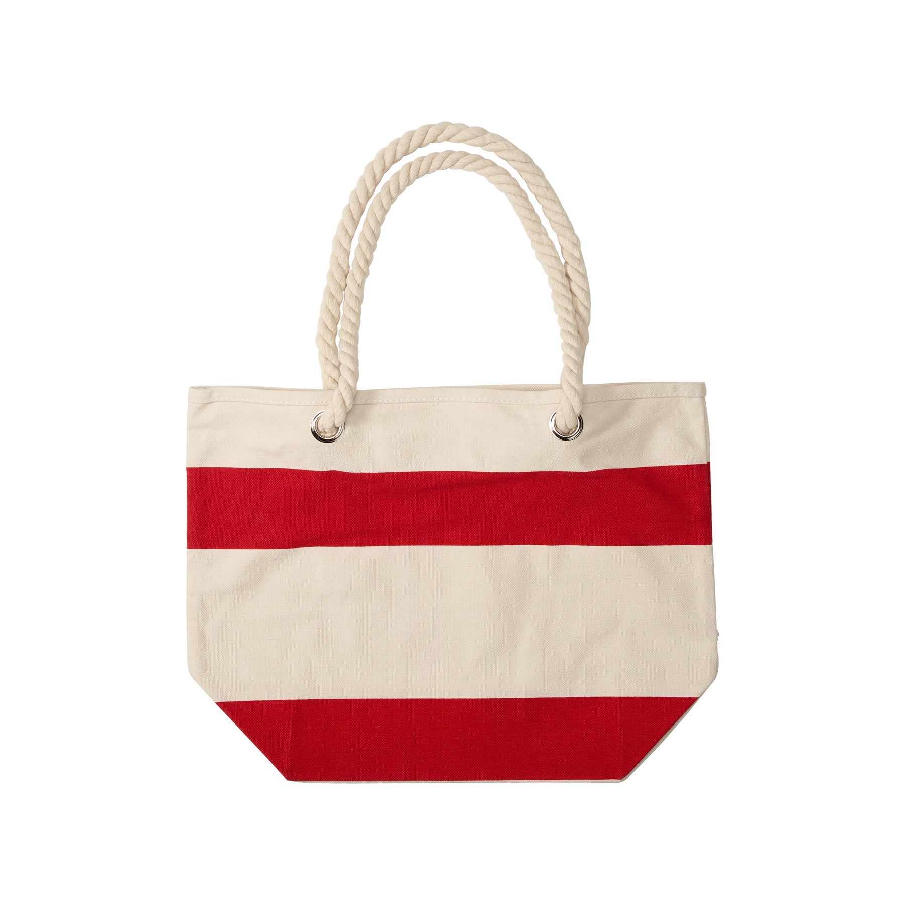 Designer Cotton Canvas Beach Tote with Cotton Rope Handle