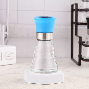 56ml Spice Grinder Bottle Glass Jar Salt Mill Manual Salt 