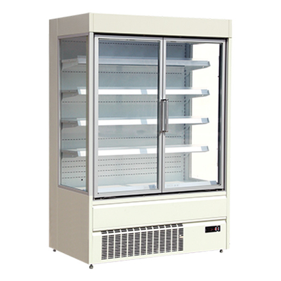 Convenience Store Beverage Dairy Glass Door Display Refrigerator with LED Lighting