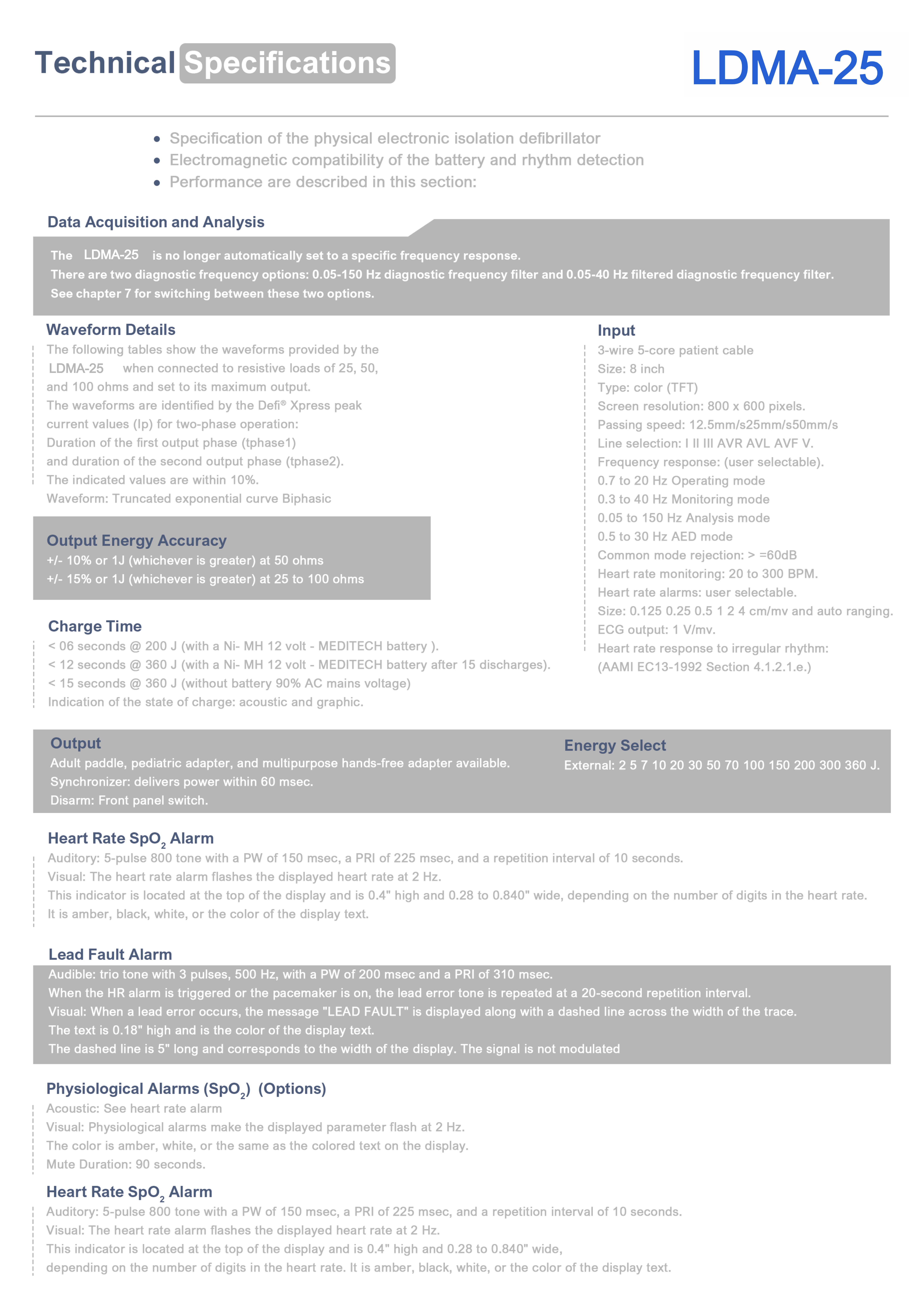 Monitor Desfibrilador LDMA-25-3