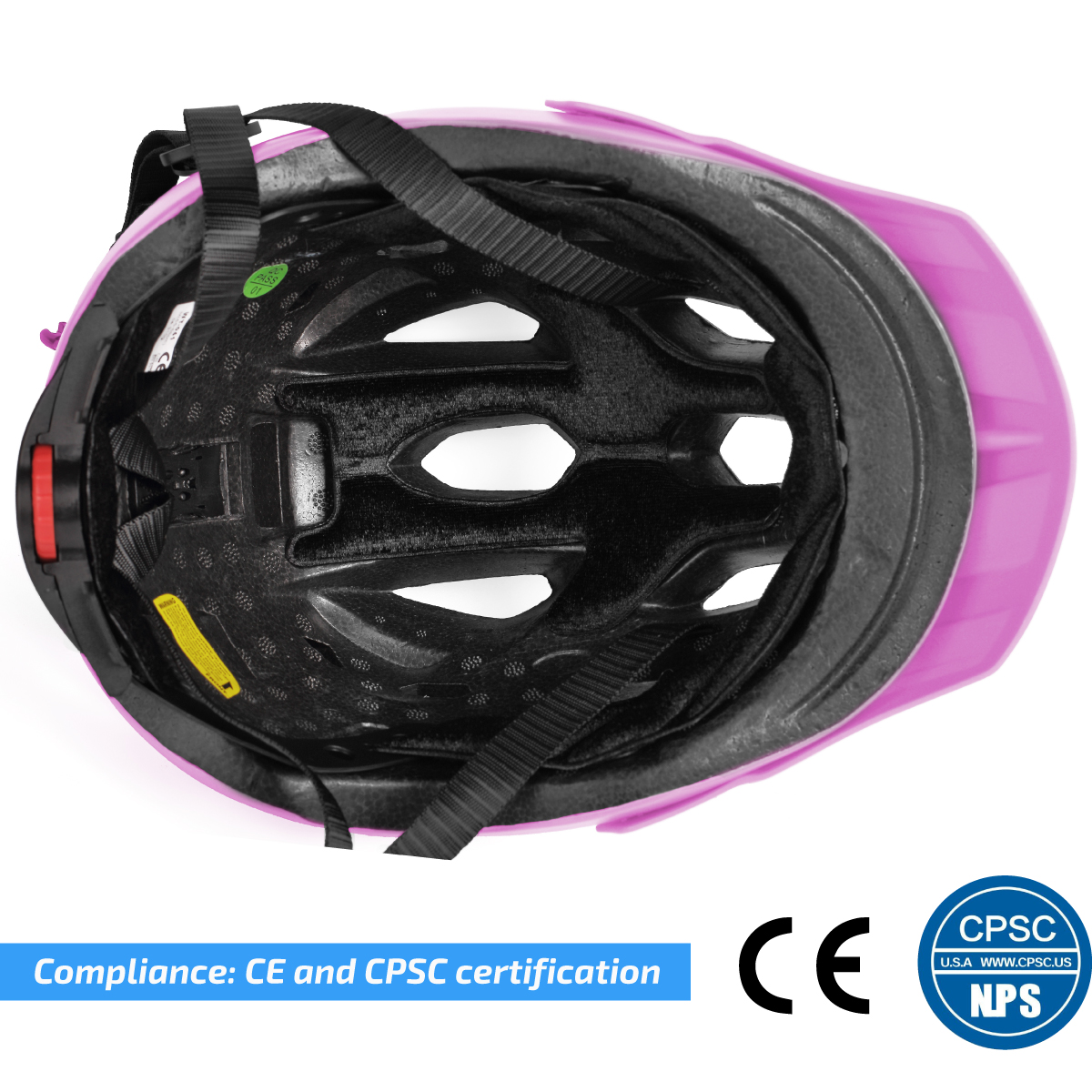 M Merkapa Bike Helmet Bicycle Helmet with Safe Taillight and Detachable Stick Visor, Suitable for Adult Men Women Boys Girls to Cycling Road Biking