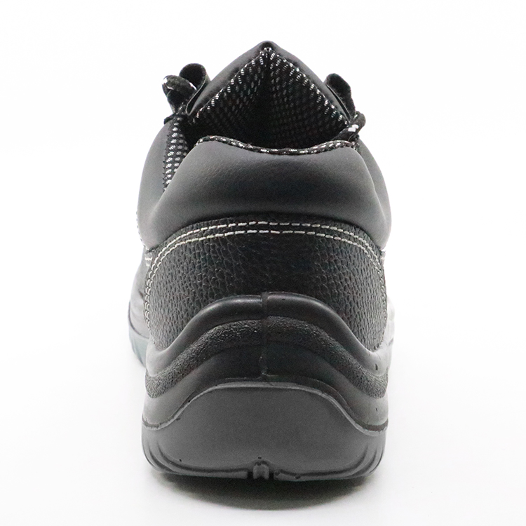 Water proof leather steel toe cap europe work shoes for men