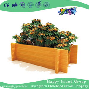 户外社区长方形木制花盆 (HHK-14810)