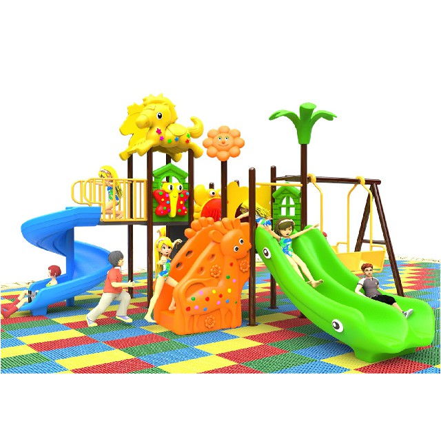 Schaukel- und Rutschenspielplatz für Kleinkinder für den Garten (BBE-N41)