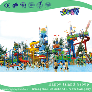 Kommerzieller großer Familien-Wasserpark-Spielplatz im Freien (HHK-10601)