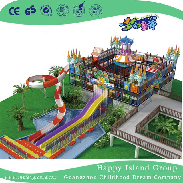 Kommerzieller großer Familien-Wasserpark-Spielplatz im Freien (HHK-10601)