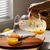 1000ml Glass Drinking Jug with Handle and Cup