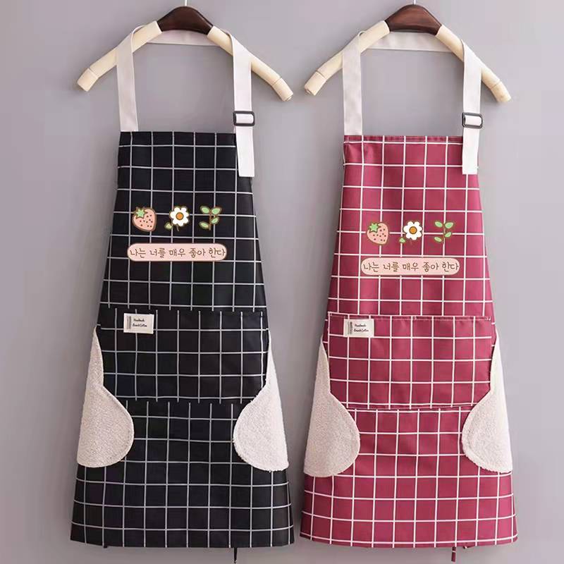 cotton apron soft jean fabric cooking apron new design women apron