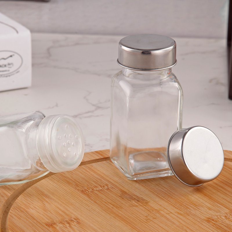 70 Ml Glass Jar for Spice with Flip Cap