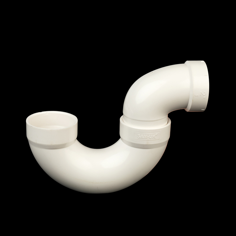 Fábrica al por mayor de alta calidad PVC tubo de plomería accesorios fabricantes de plástico PVC S-trampa de ajuste