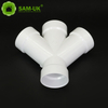 Acoplamiento de acoplamiento de ajuste PVC 2 "Wye Drenaje y ventilación de pvc de enchufe doble