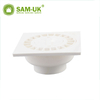 10L * 10W * 3.5H Cap de tapón de PVC / accesorios UPVC / PVC-U Pipes Línea Accesorios de la línea de drenaje de piso cuadrado sellado