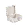 White Gray Marble Small Box Large Wood Storage Cube Box with Lid Gift Box Set