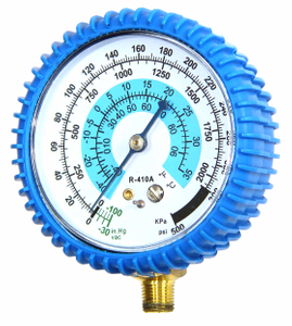 Válvula de indicador único de baja y alta presión para refrigerante R134A / R22 / R404A / R406A