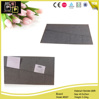 Grey Color Linen Material Menu Folder Holder