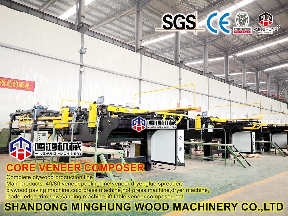 Mesin Komposer Inti Penyambung Veneer Kayu Lapis Otomatis