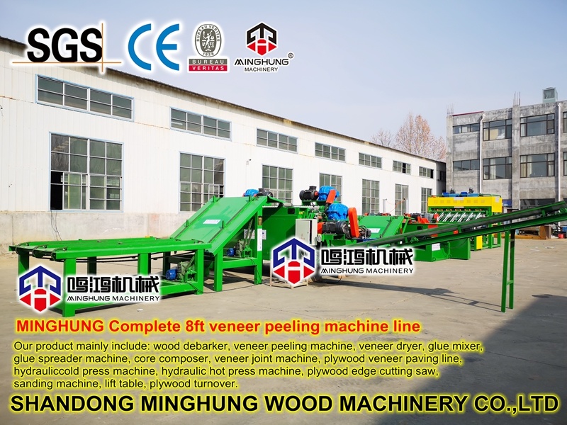 Mesin Debarking Log Mesin Pengupas Veneer Kayu