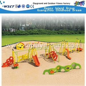 Multi Dias und Funktions-Stahlkonstruktions-Kindermetallspielplatz auf Förderung (HA-11501)