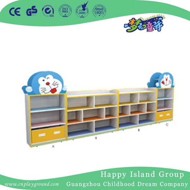  幼儿园卡通米奇幼儿玩玩具木制储物单元 (M11-08402)