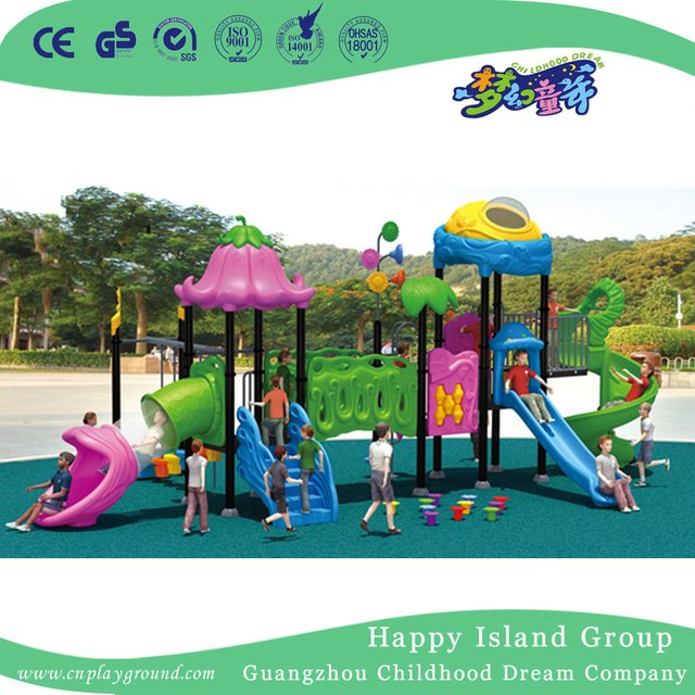 奇妙海洋世界动物镀锌钢儿童游乐场带滑梯 (HG-9902) 