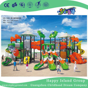 户外大型儿童海风游乐场带攀爬设备（HG-10001）