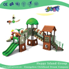 多功能小屋主题小型室外儿童滑梯游设备(M11-02001)