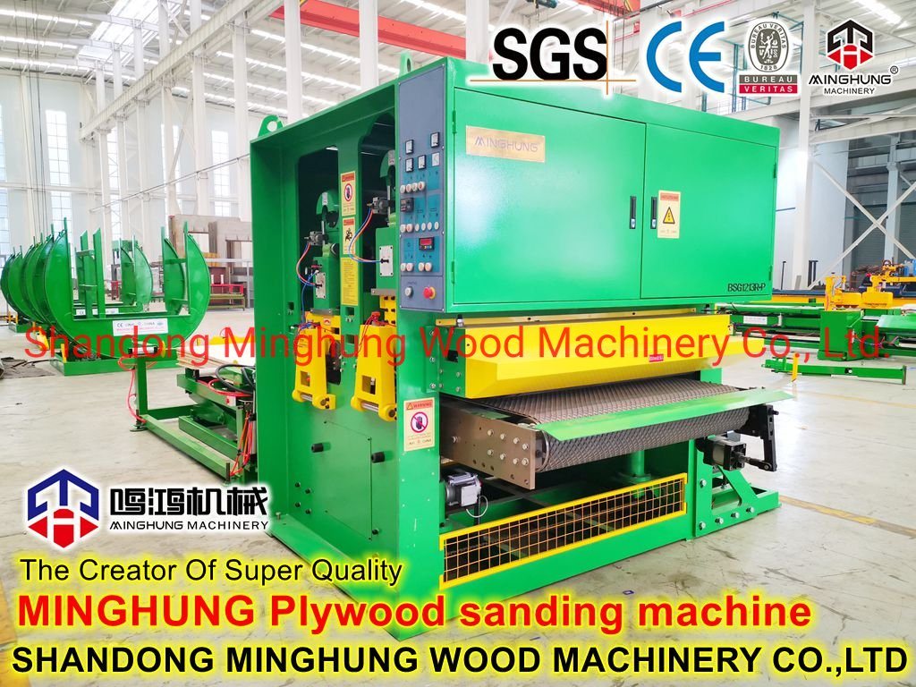 Mesin Pengamplasan Kayu Wide Belt Mesin Sander untuk Manufaktur Produksi Kayu Lapis