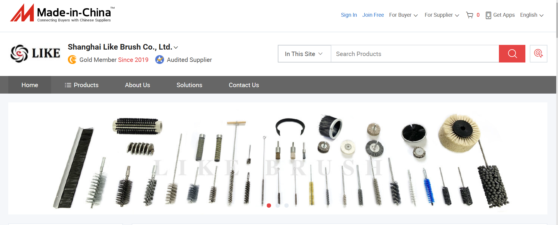 New Platform of Brush Products on Website Made-In-China.com
