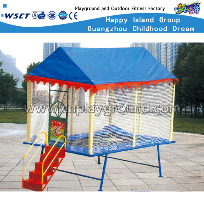 Runde Trampolin-Ausrüstungs-Spielplätze im Freien mit Dach (HD-15002)