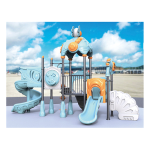 Hellblauer kleiner Weltraum-Spielplatz im Freien für Kleinkind-Spiel (HJ-10901)