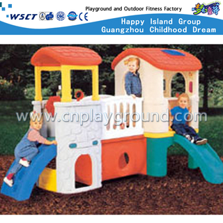 Im Freien kleine schöne Rutsche Playhouse Spielplatz mit Kleinkind Plastikspielzeug (M11-09301)