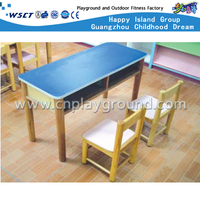 M11-07103学校木研究服务台和椅子幼稚园木家具
