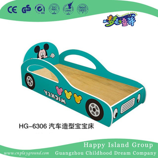 Cartoon Car Modell Solid Wood Schulbett mit Mickey Mouse (HG-6306)