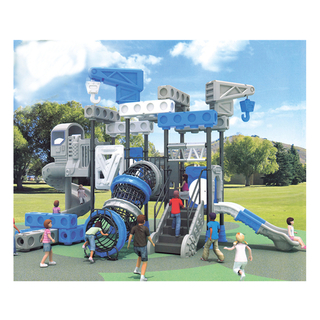 Kindergarten Blue Galvanized Steel Slide Combination Playground (HJ-11301)