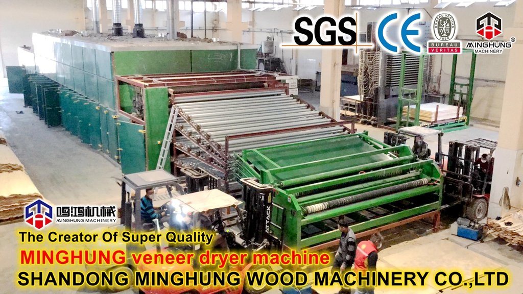 Veneer Roller Dryer untuk Lini Produksi Kayu Lapis