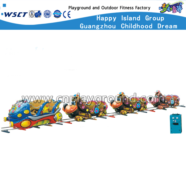 4 Sitzkarikatur-Entwurfs-runder kleiner elektrischer Eisenbahn-Zug (A-10402)