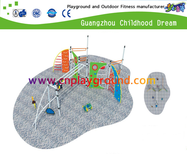 Heißer Verkaufs-im Freien einfache Kinderfelsen-Kletternwand-Spielplatz-Sätze (A-17502)