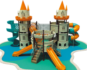 Schloss-Spielplatz-Kindervergnügungspark-Spielplatzgeräte im Freien (HF-15802)