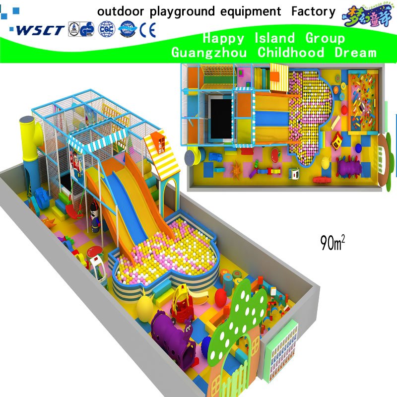 Indoor-Spielplatz mit Cartoon for Kids Burg und Vergnügungspark (H15-6004)