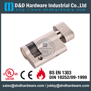 Fechadura de cilindro giratório de latão simples-DDLC009