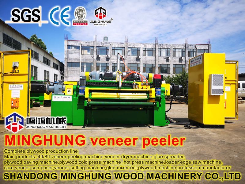 Mesin Bubut Veneer Rotary Spindleless Berkecepatan Tinggi Cina untuk Pabrik Veneer