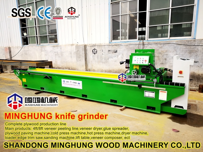 Mesin Gerinda Pisau Magnetik di Pabrik Veneer Kayu