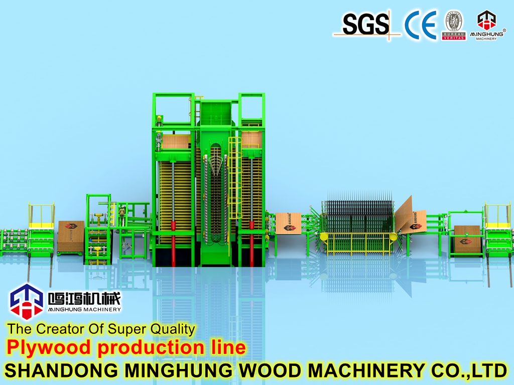 CNC Plywood Hot Press untuk Mesin Produksi Plywood
