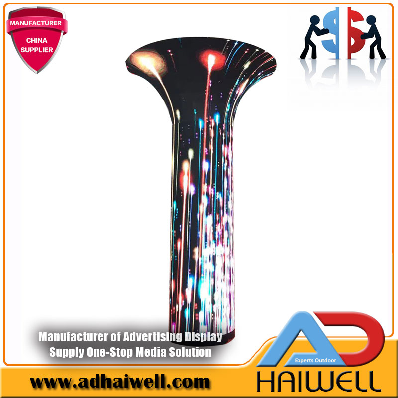 Kreative Flexible LED P4 Trompete Zylinderschild