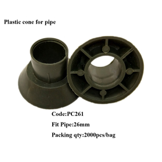 PVC Plastic cone for inner diameter 22mm and outer diameter 26mm pipe